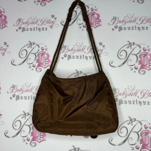 SAND N SUN purse bag boho beaded sequins brown blue orange buttons hippie strap - Picture 9 of 10